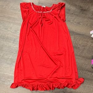 Red Kids Pajamas Nightgown